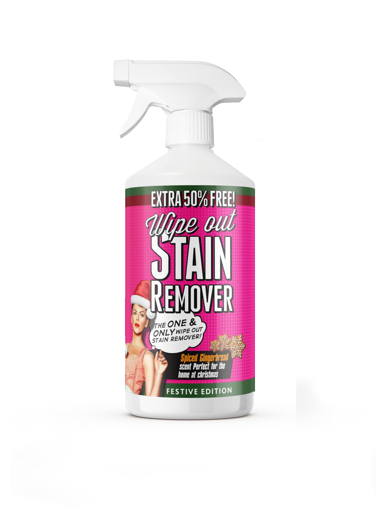 Wipeout Multi-Purpose Stain Remover - Spiced Gingerbread Scent | 750ml Spray Bottle 1