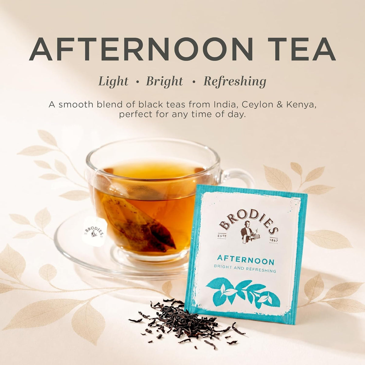 Brodies Afternoon Tea - 6 Boxes of 20 Tea Bags (120 Total)
