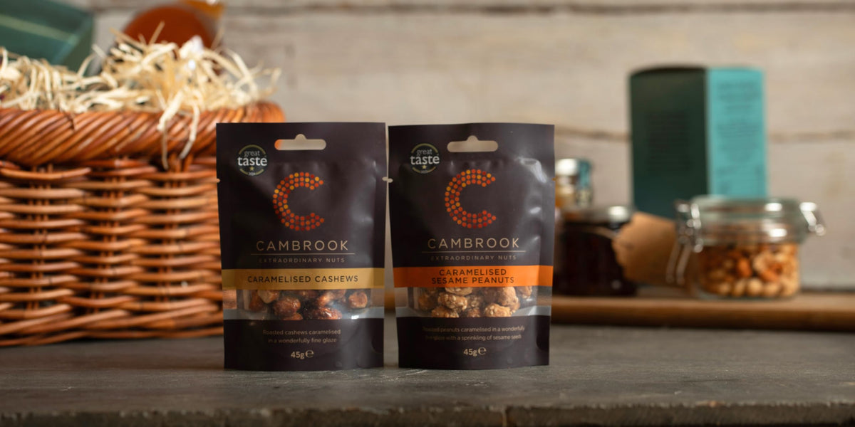 C Cambrook Extraordinary Nuts Caramelised Cashews - 45g Bags, Pack of 24 4