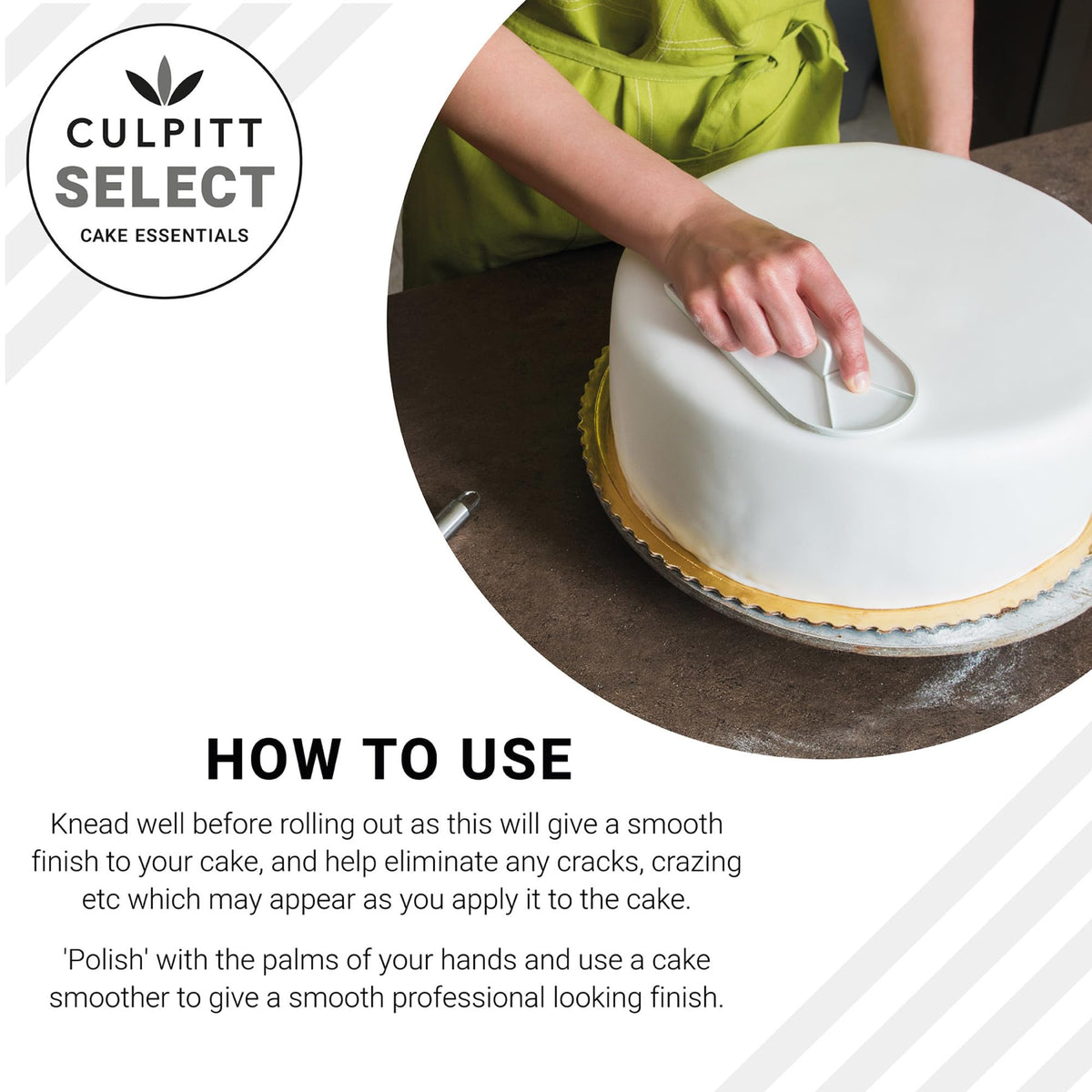 Culpitt Select Ready to Roll Icing - White Fondant Sugar Paste | 1kg | Vanilla Flavour 3