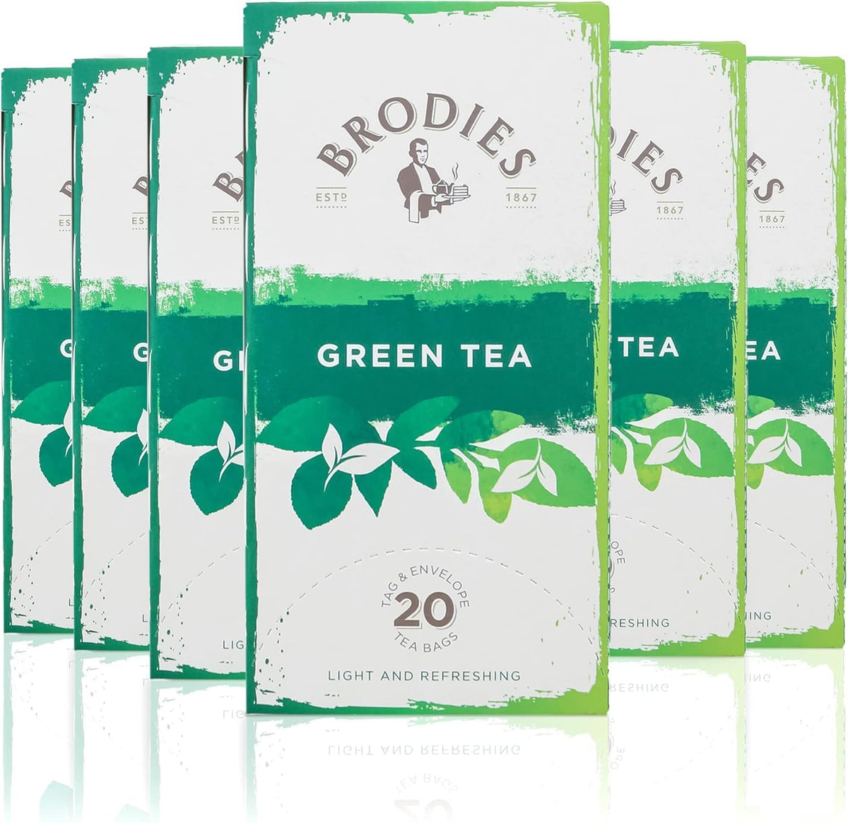 Brodies Sencha Green Tea - 120 Teabags | Antioxidant Properties | Refreshing
