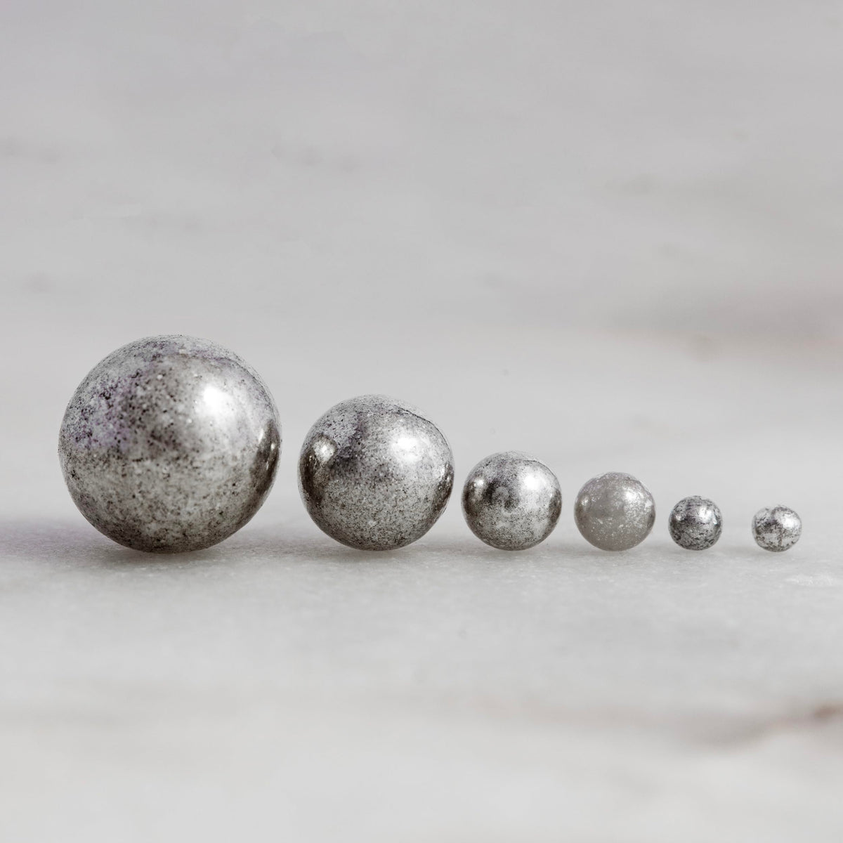 PME Silver Sugar Pearls - 6mm Edible Cake Decorations | 25g Tub | Pack of 2 5