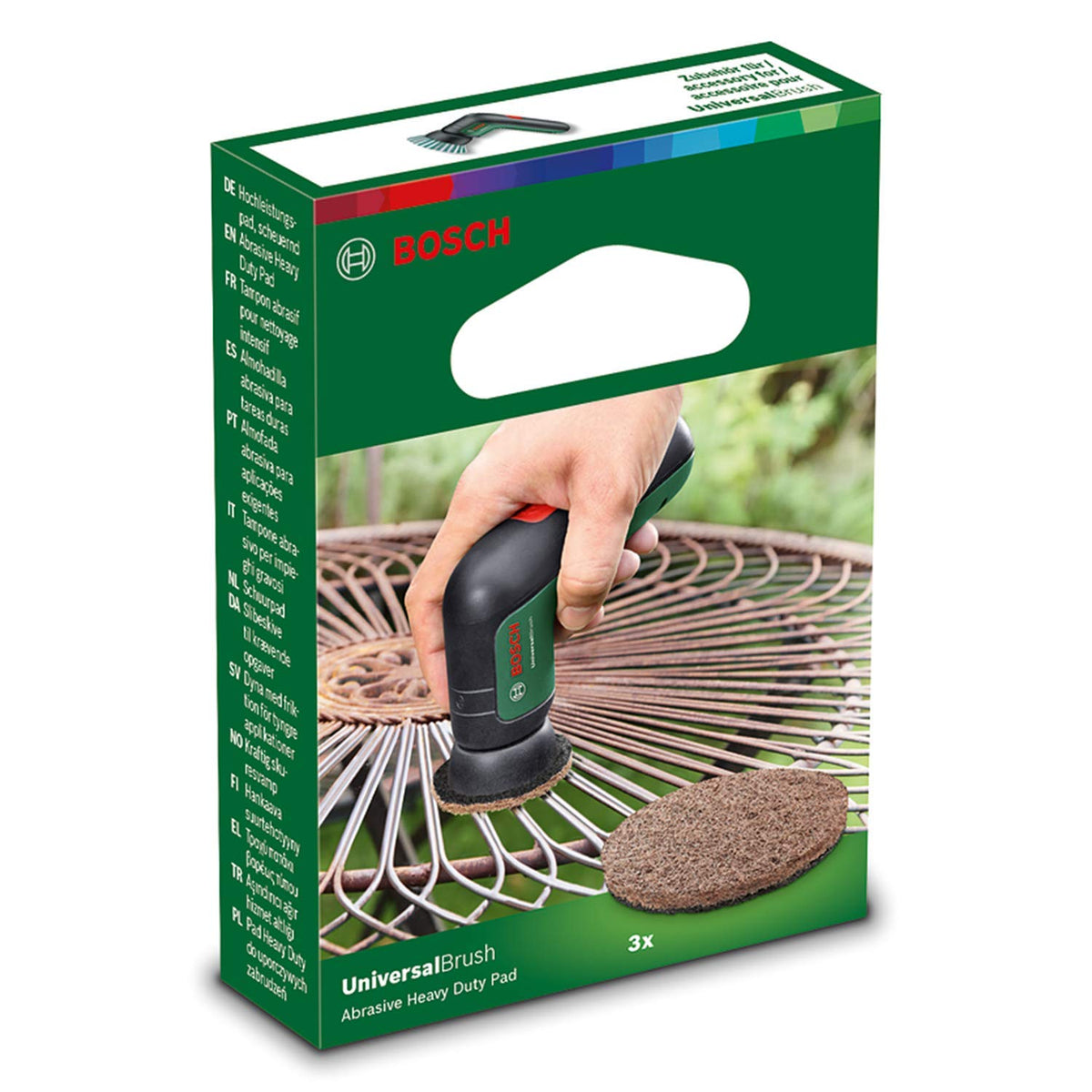 Bosch Abrasive Heavy Duty Pad - Cleans Stubborn Dirt & Burnt-on Food | 3 Pack 4
