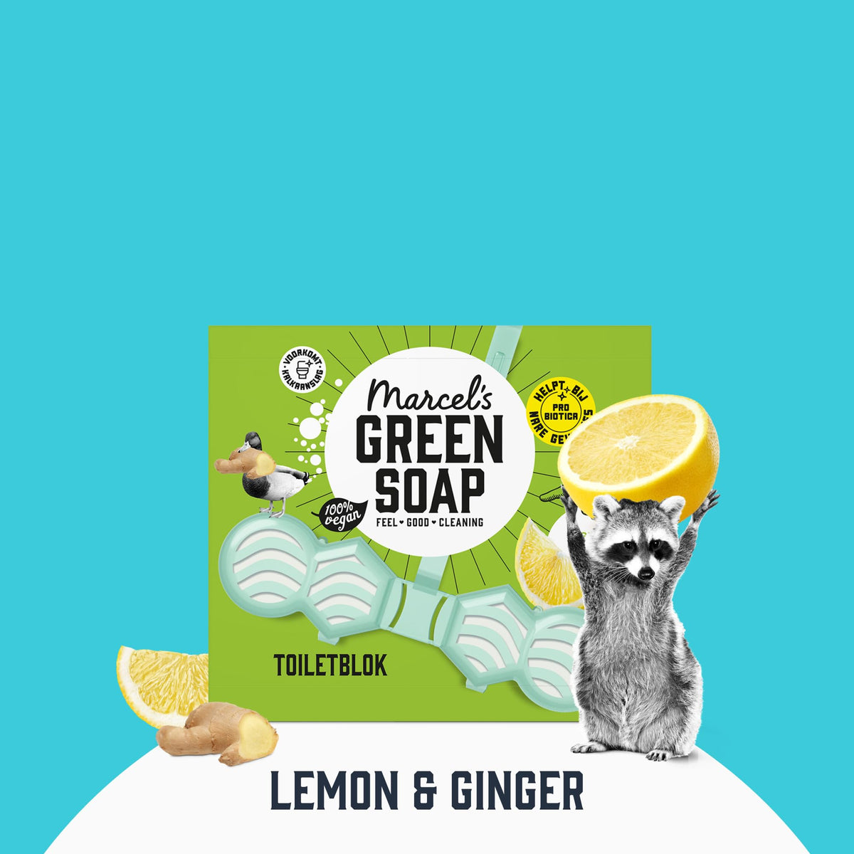 Marcel's Green Soap Toilet Block Ginger & Lemon - Pack of 2 | 99% Natural Ingredients | Prevents Limescale 8