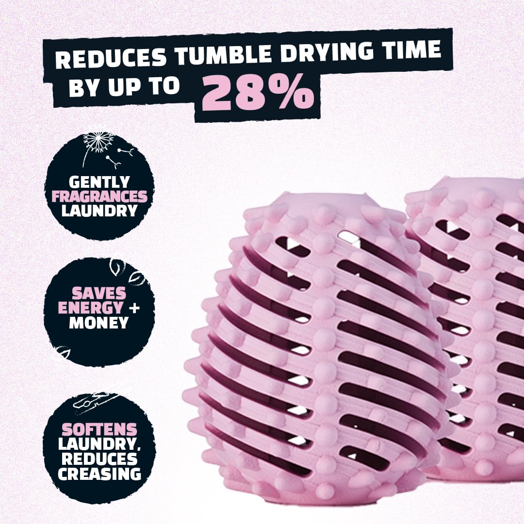 Ecoegg Dryer Eggs - Spring Blossom Scent | Reduces Drying Time by up to 28% | Pack of 4 (8 Count) 4