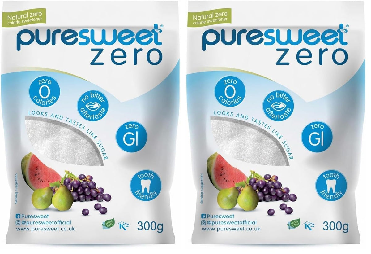 Puresweet Zero® 100% Natural Zero Calorie Sweetener - 300g (Pack of 2)