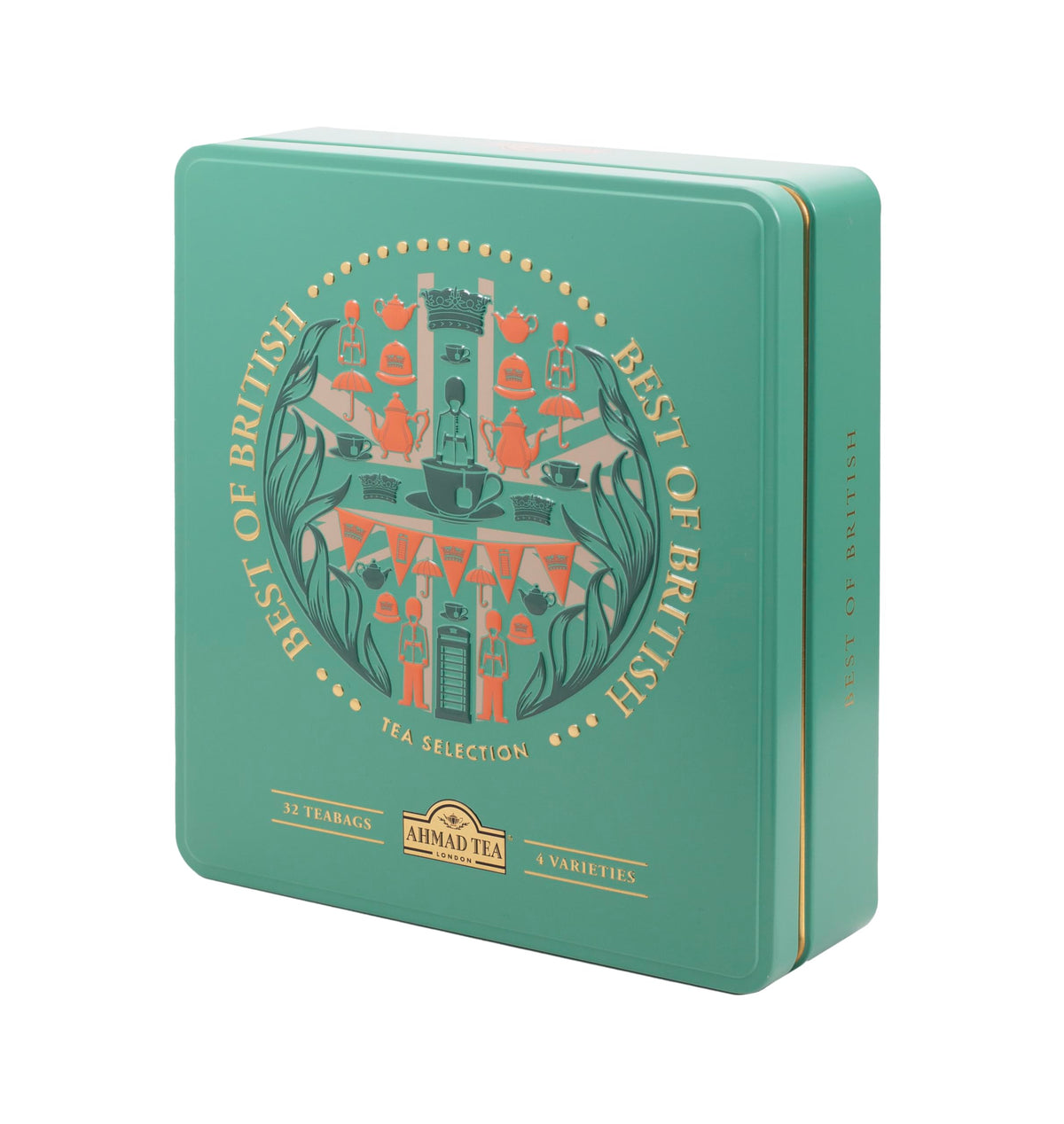 Ahmad Tea London Green Crest Tea Selection Caddy - 32 Teabags