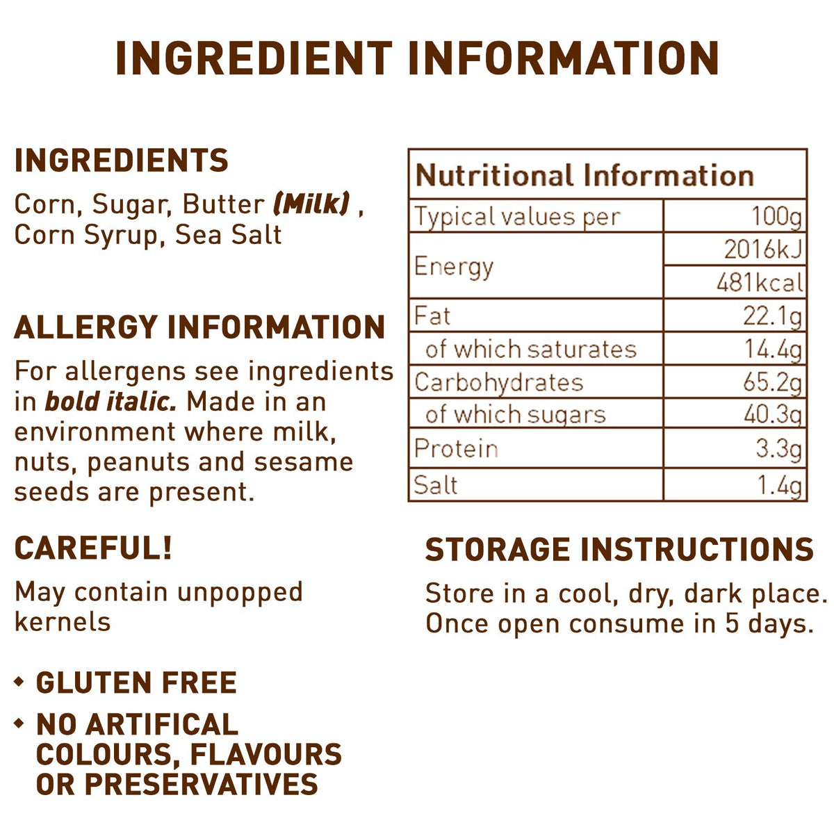 Joe & Seph's Salted Caramel Popcorn - 335g Bag | Handmade in Great Britain | Vegetarian 6