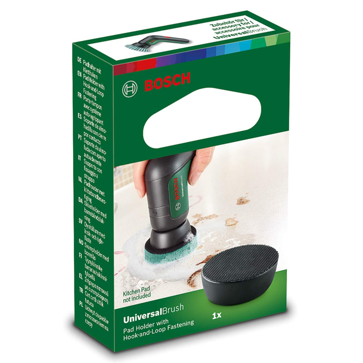 Bosch Pad Holder for UniversalBrush - Fastening System | Hook-and-Loop | Reusable 7