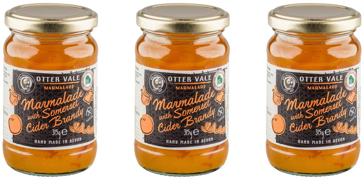 Otter Vale Marmalade with Somerset Cider Brandy - 3 x 315g Glass Jars