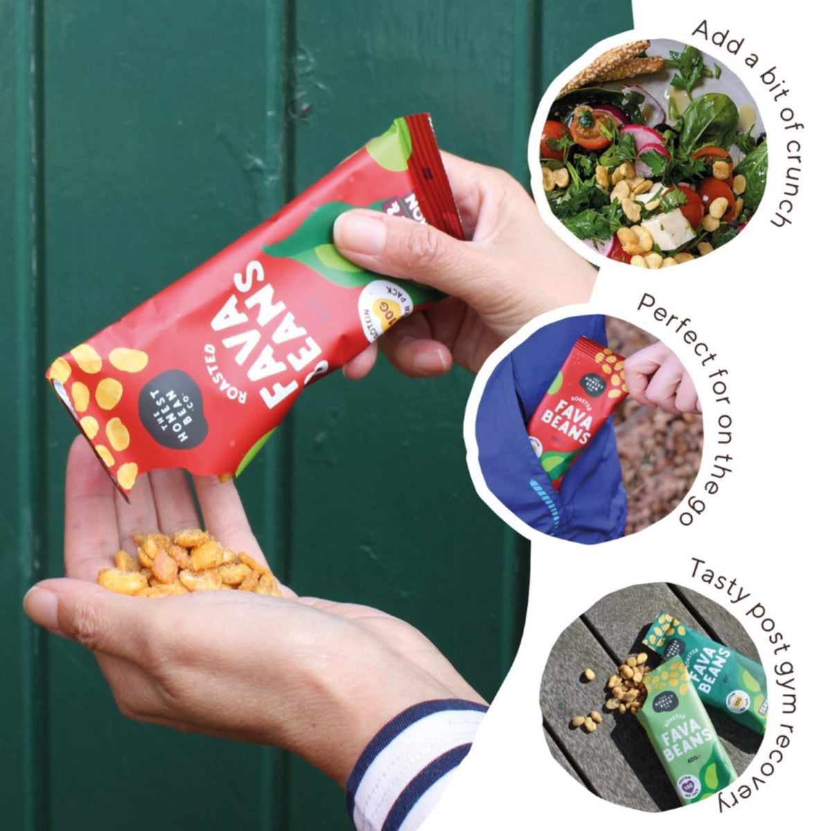 The Honest Bean Co Roasted Fava Bean Snack, Chilli & Lemon - 40g (Pack of 12) 4