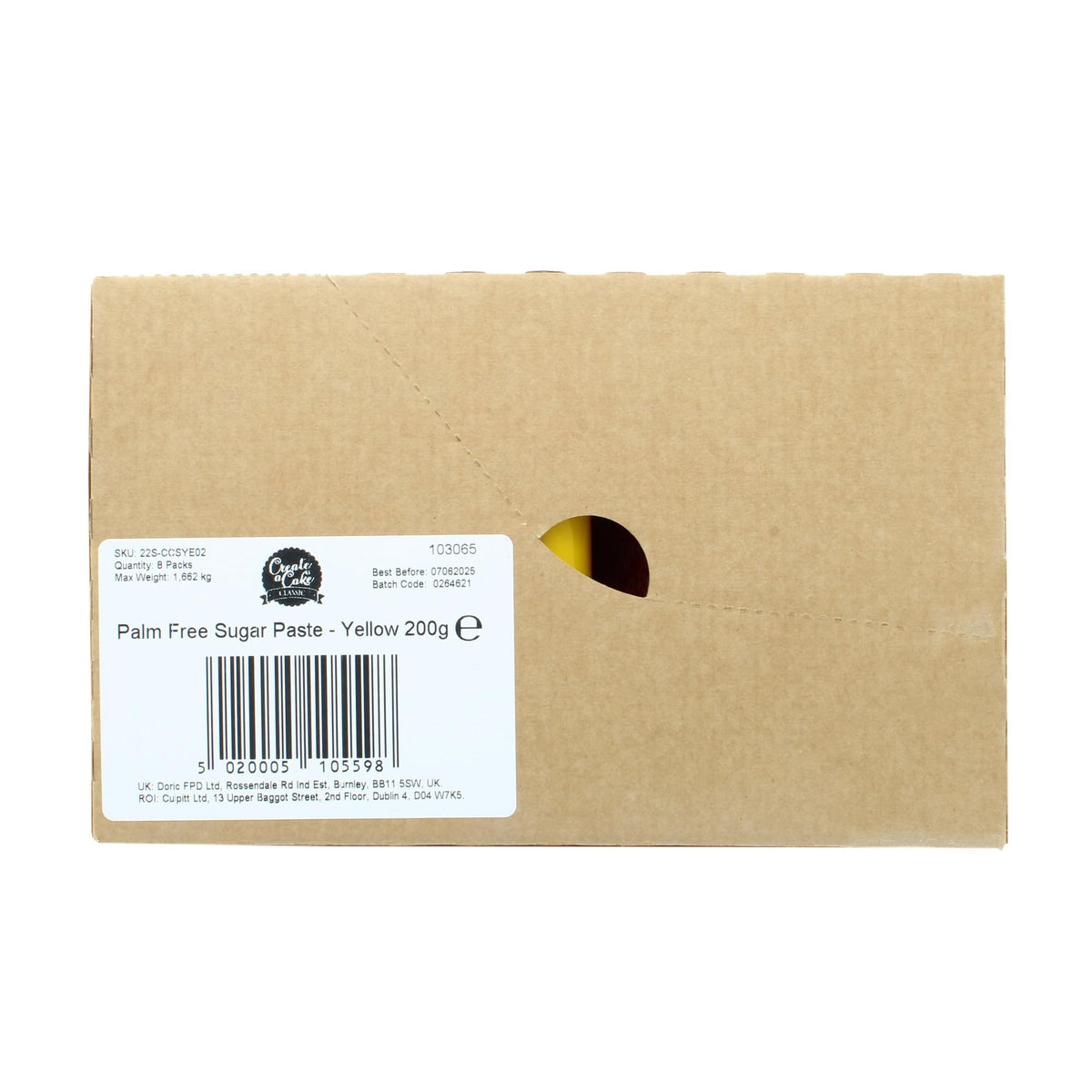 Create A Cake Yellow Ready To Roll Fondant Icing - 1.6kg Pack | Palm Free Sugar Paste 6