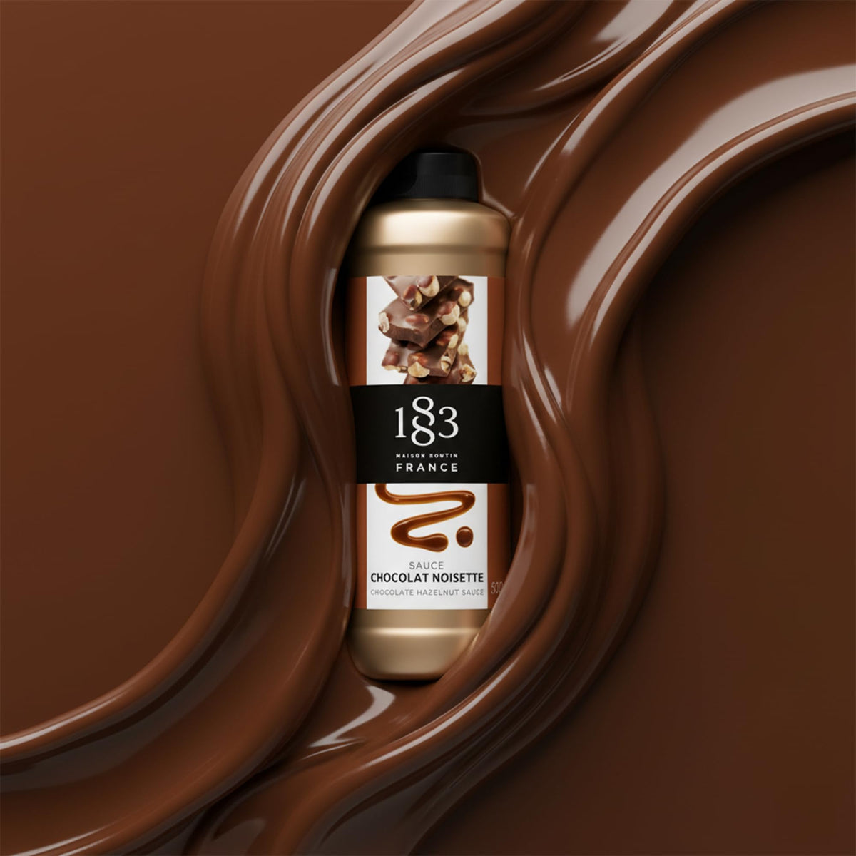 1883 MAISON ROUTIN Chocolate Hazelnut Sauce - Gourmet Dessert & Drink Topping | 500ml Squeezy Bottle (Pack of 2) 4