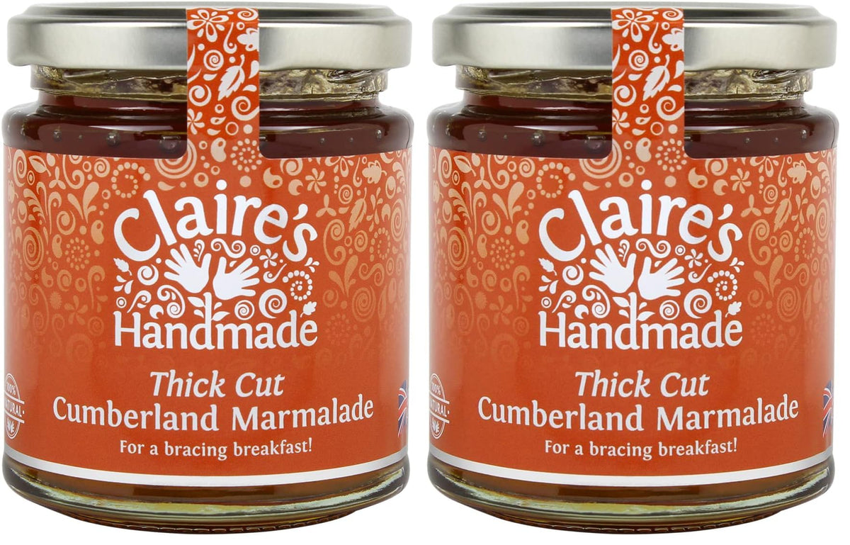 Claire's Handmade Thick Cut Cumberland Marmalade - 227g (Pack of 2)