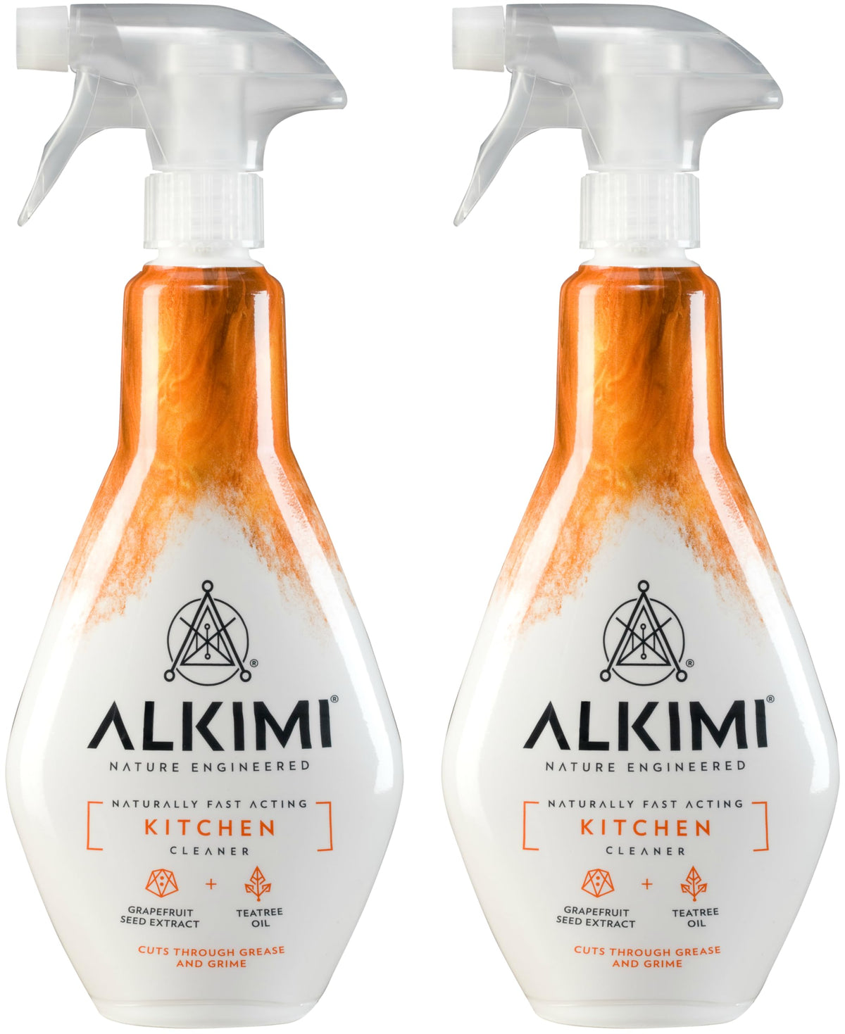 ALKIMI Kitchen Cleaning Spray - Powerful Degreaser, Natural Ingredients | Pack of 2, 250ml Each