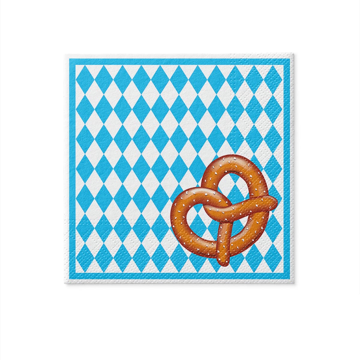 PAW Decor Collection Paper Napkins - Bavarian Pretzel Design | 33 x 33 cm | 20 Pack 3