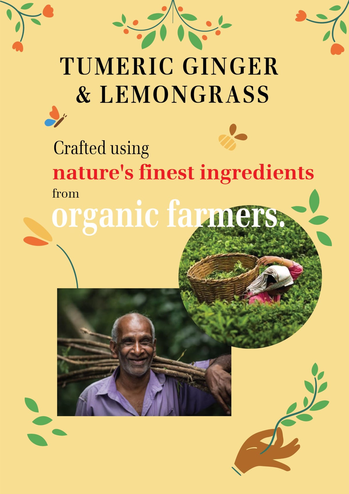 English Tea Shop Turmeric, Ginger & Lemongrass Whole Leaf Herbal Tea - Caffeine-Free, Organic, Fairtrade, 35g 4