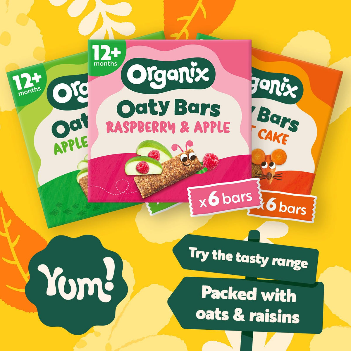 Organix Gruffalo Crumble Apple Oaty Bars - 6 Boxes of 6 x 23g | High Fibre | Organic 4