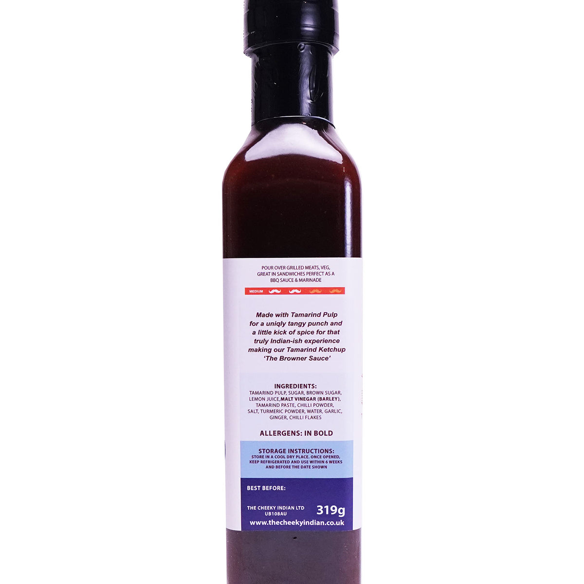 THE CHEEKY INDIAN Tamarind Ketchup - Medium Heat | Tangy & Spicy | 220g 7
