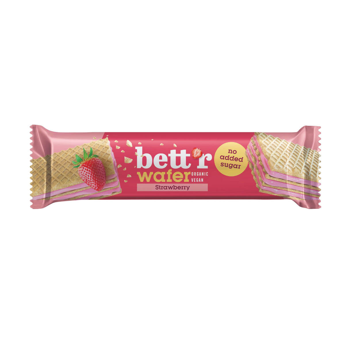 bett'r GUILT FREE Strawberry Wafers - No Added Sugar | Organic Ingredients