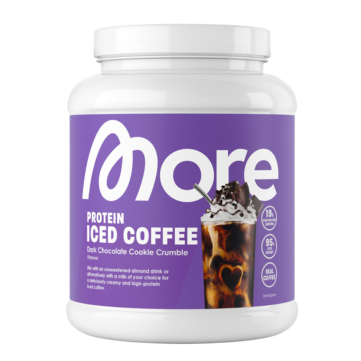MORE NUTRITION Protein Iced Coffee - Dark Chocolate Cookie Crumble, 500g