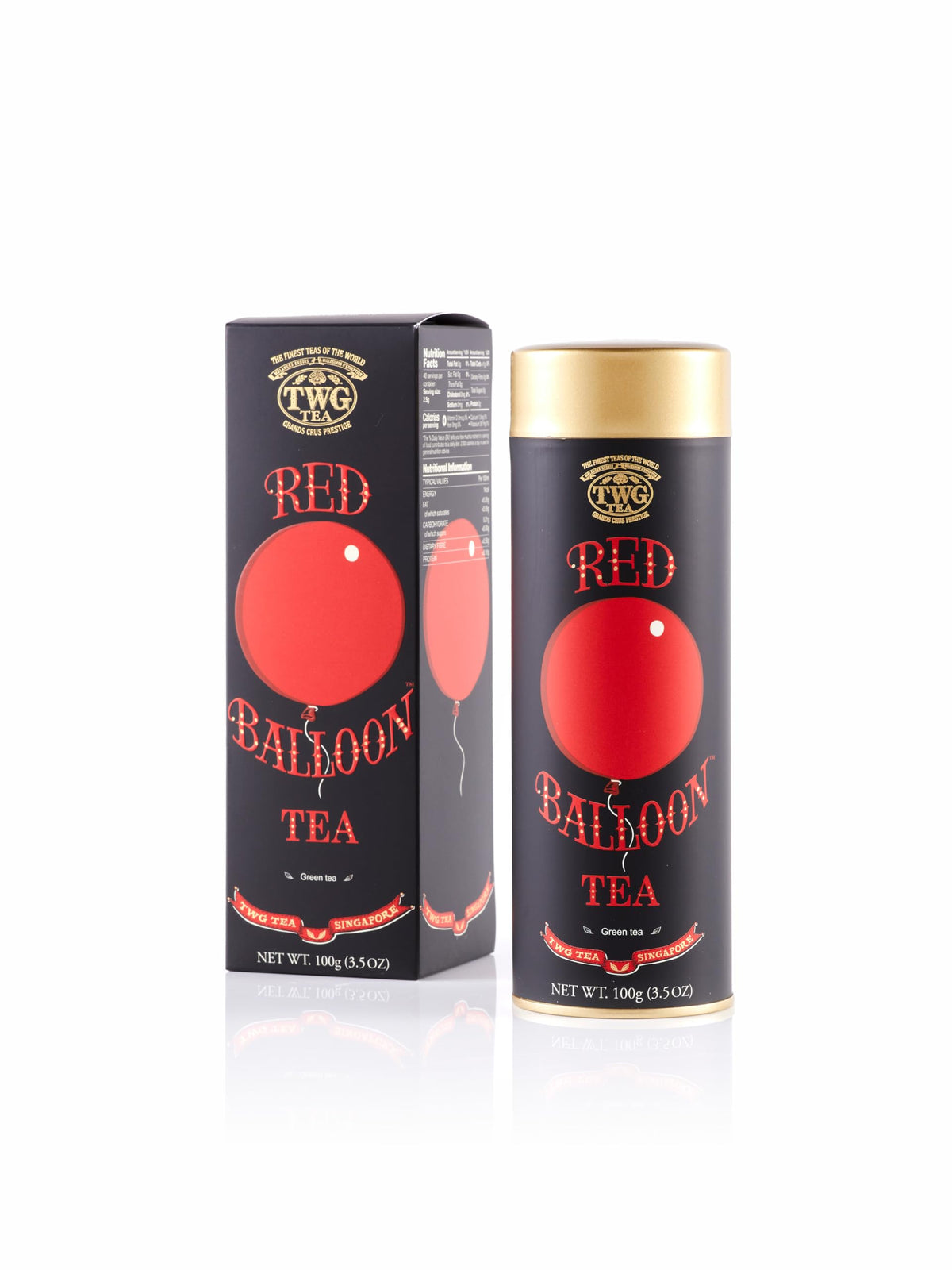 TWG Tea Red Balloon Tea - Peach & Rose Green Tea | Haute Couture Tin | 100g