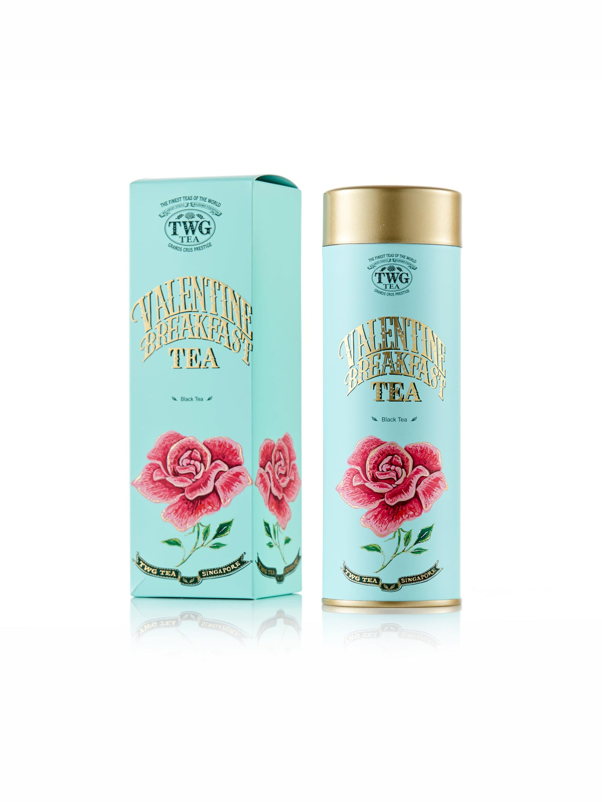 TWG Tea Valentine Breakfast Tea - Loose Leaf Black Tea, Sugar Pearls & Ripe Fruits | 100g