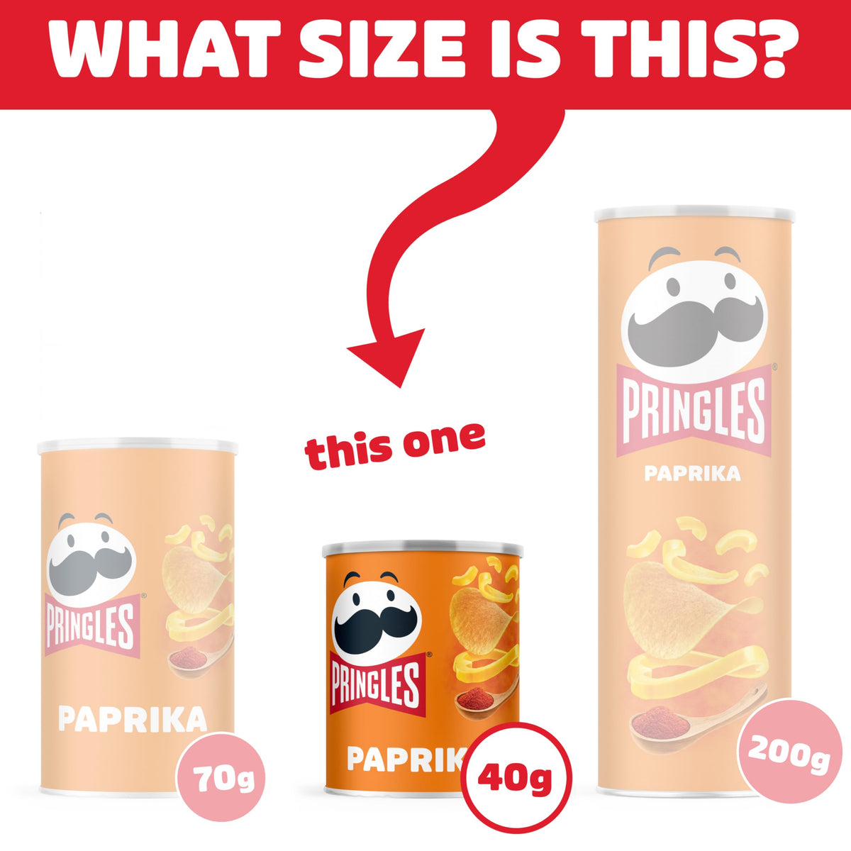 Pringles Sweet Paprika Crisps - Pack of 12 Single Bags | 40g Each 5