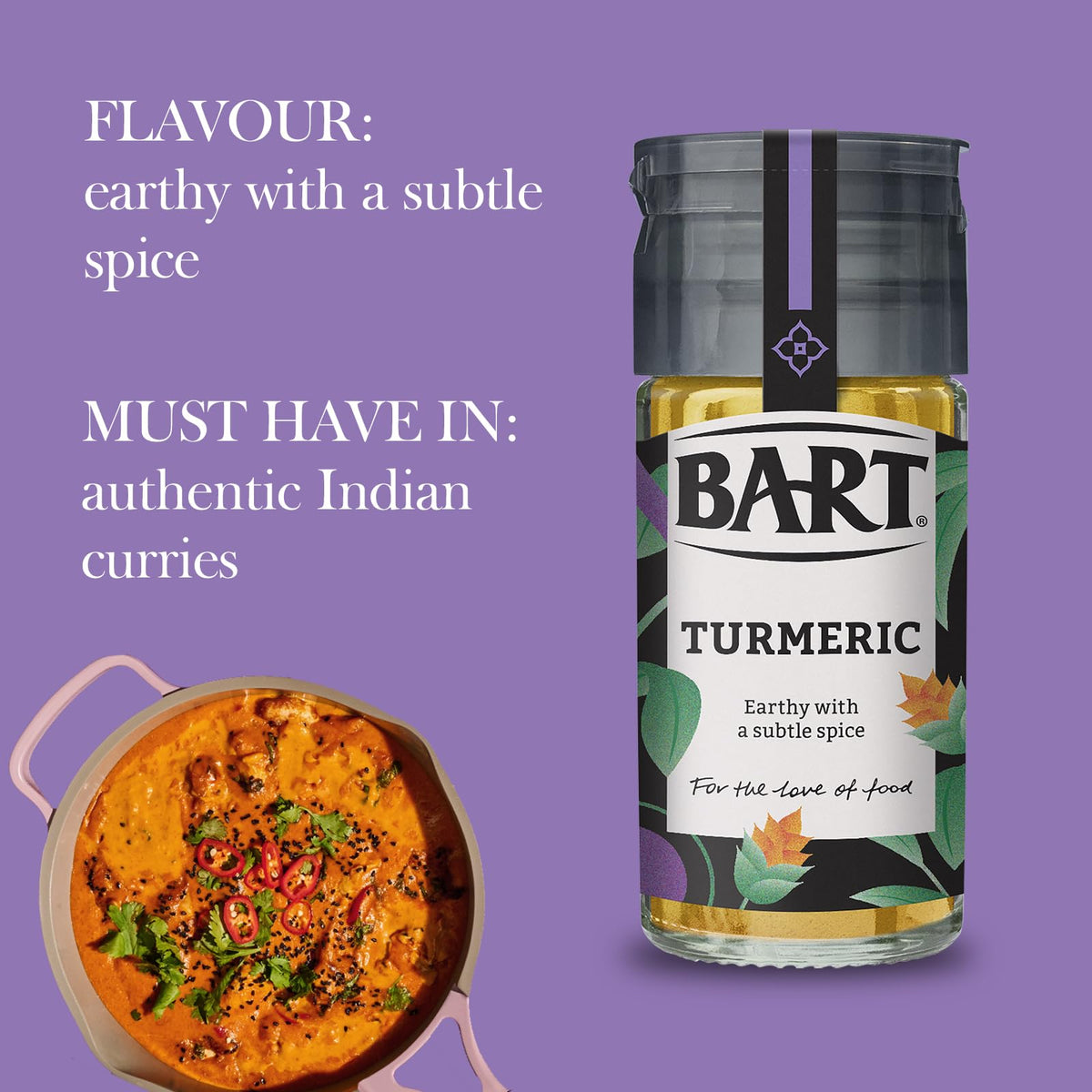 BART Ground Turmeric - 6 x 49g Jars | Earthy, Aromatic & Bitter Spice