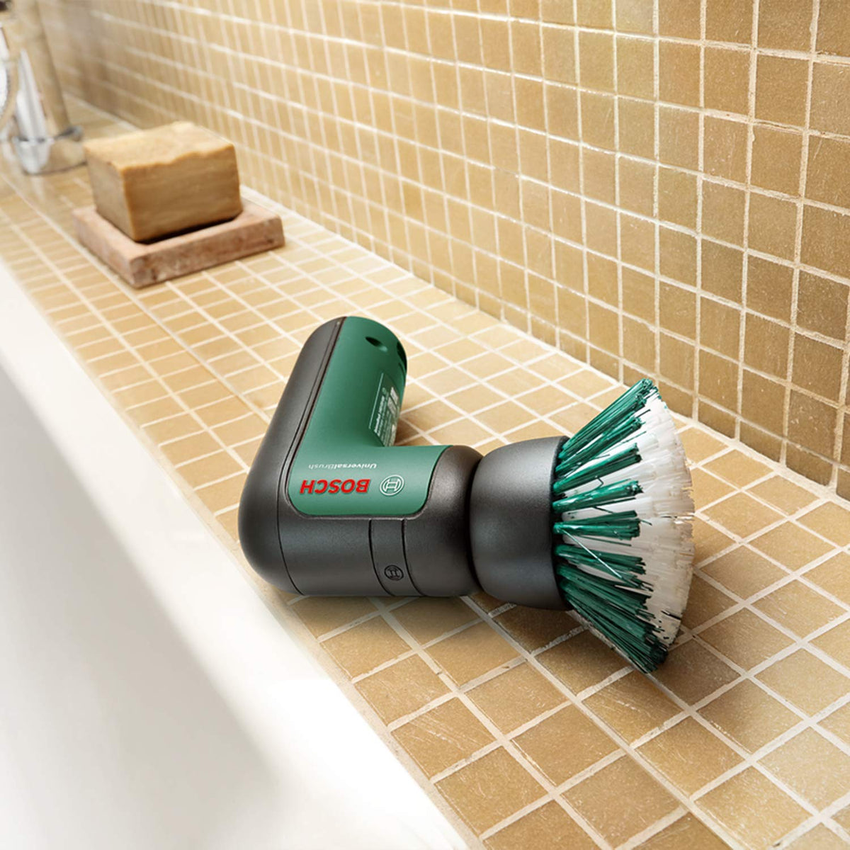 Bosch Bristle Brush - Heavy-Duty Bathroom & Kitchen Cleaning | Reusable | Green 6