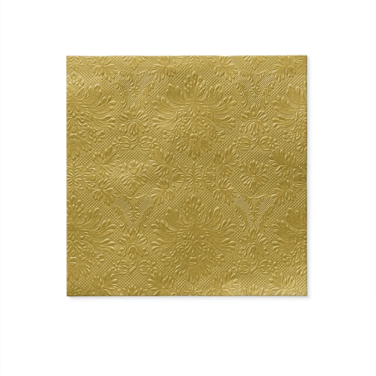 PAW Decor Collection Napkins - 3-Ply Gold Ornaments | 20 Pieces | 33 x 33 cm 3
