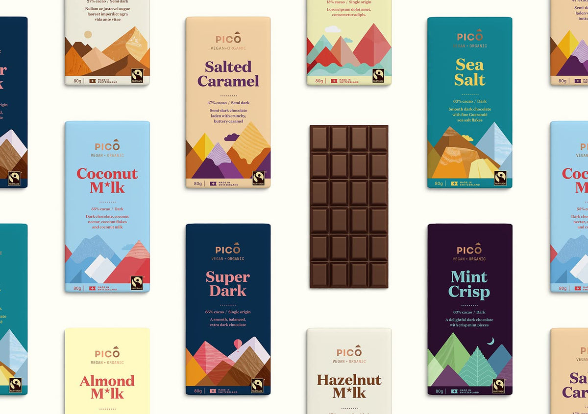 PICO Original M'lk Chocolate Bar - Vegan, Organic, Smooth & Creamy | 6 x 80g Bars 5