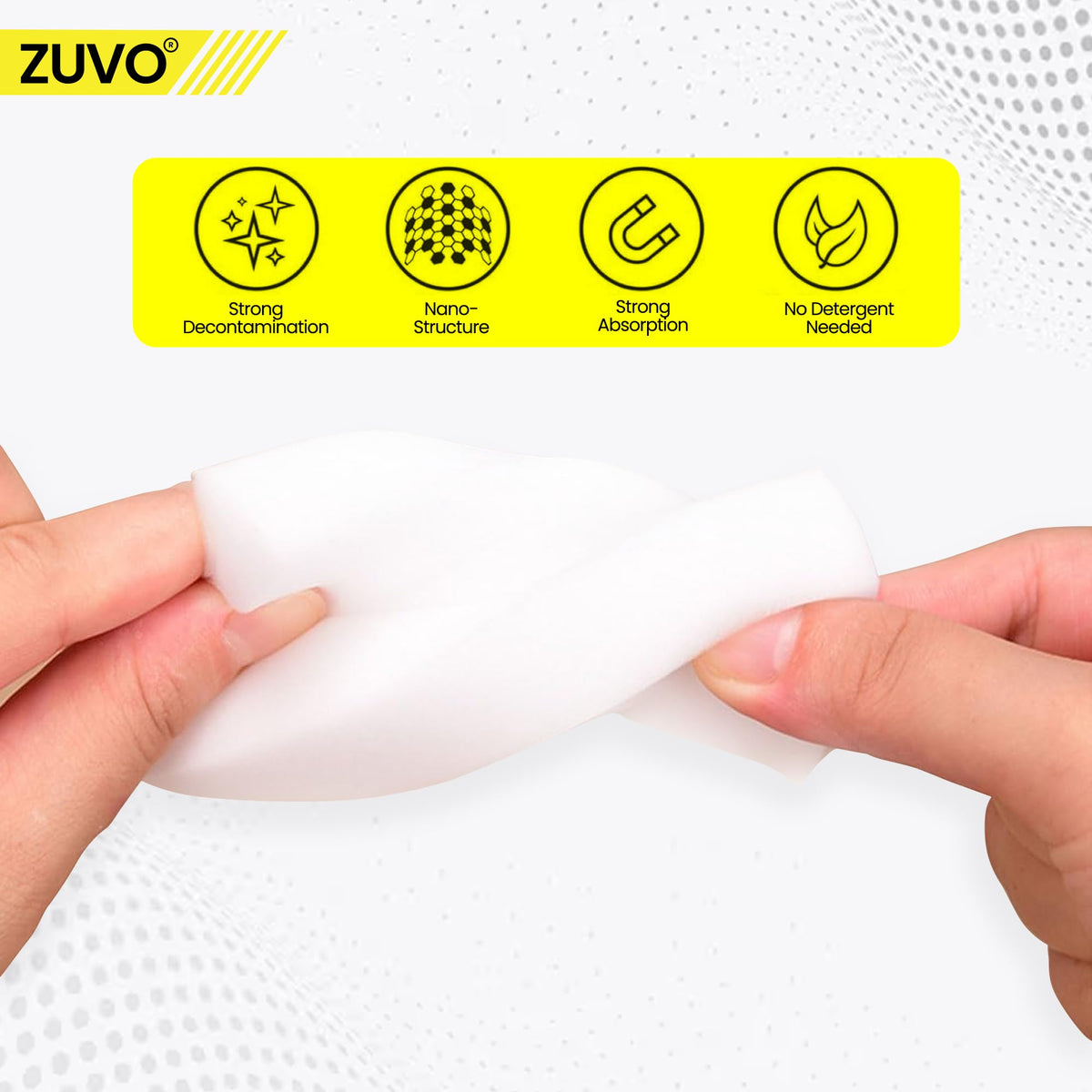 Zuvo Magic Eraser Sponge - Heavy-Duty Cleaning, 12-Pack 3