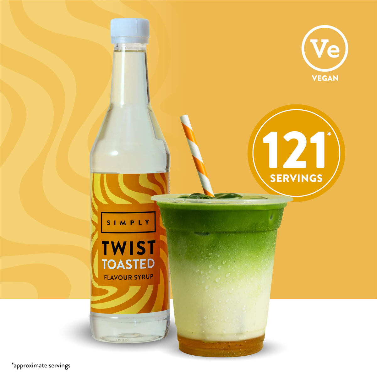 Simply Twist Toasted Flavour Coffee Syrup - 485ml 2