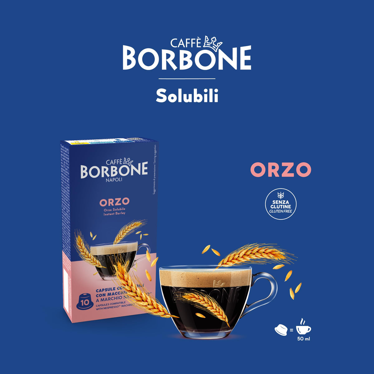 Caffè Borbone Soluble Barley Capsules - 60 Count | Lactose-Free | Nespresso Compatible 3