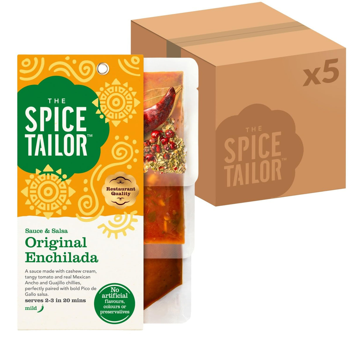 The Spice Tailor Mexican Enchilada Sauce & Salsa Meal Kit - 5 Pack