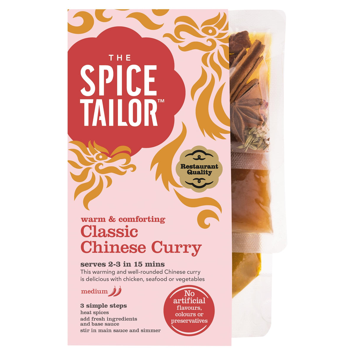 The Spice Tailor Classic Chinese Curry Sauce Kit - 5 Pack | 1225g