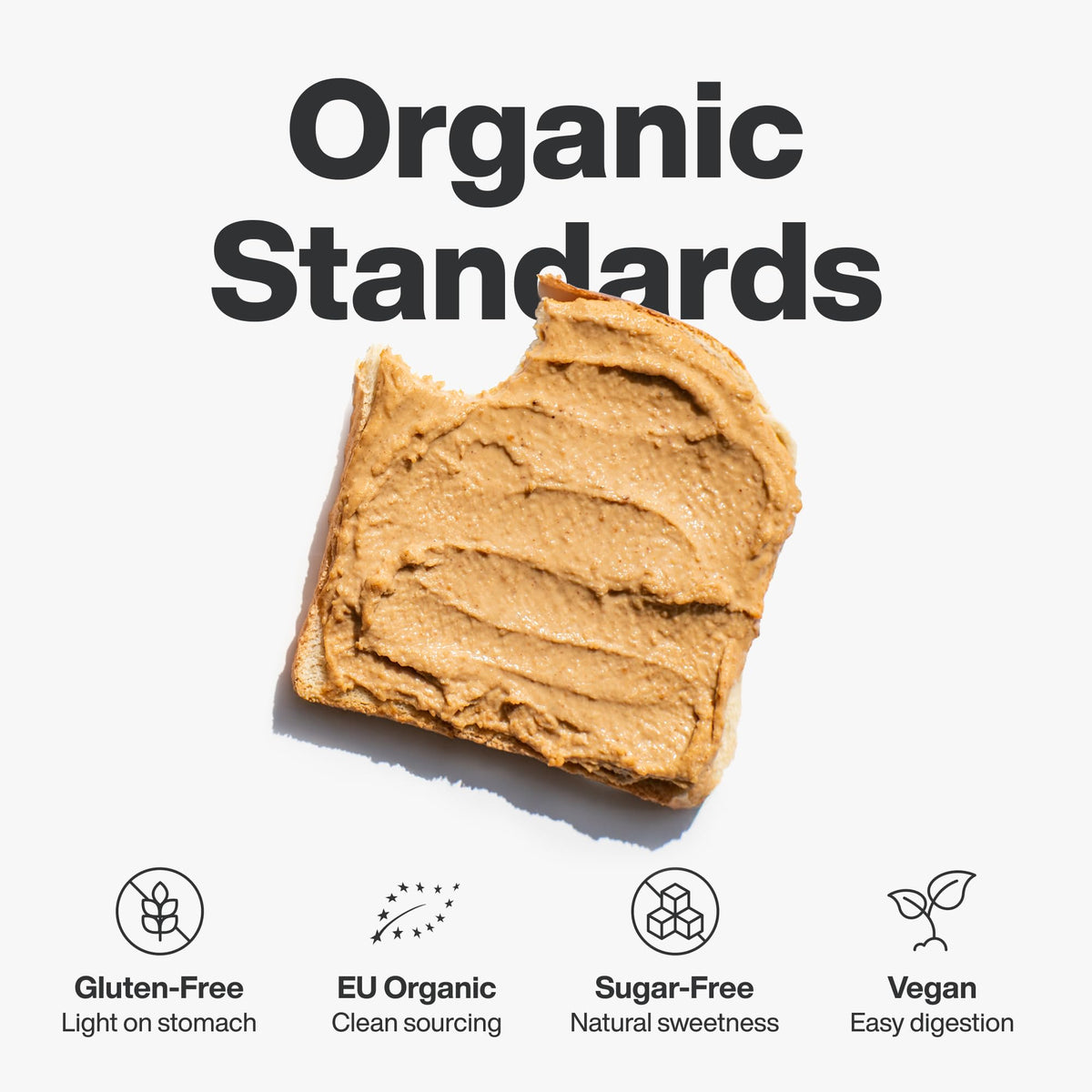 Vilgain Organic Peanut Butter Powder - 450g | High Protein | Vegan 5