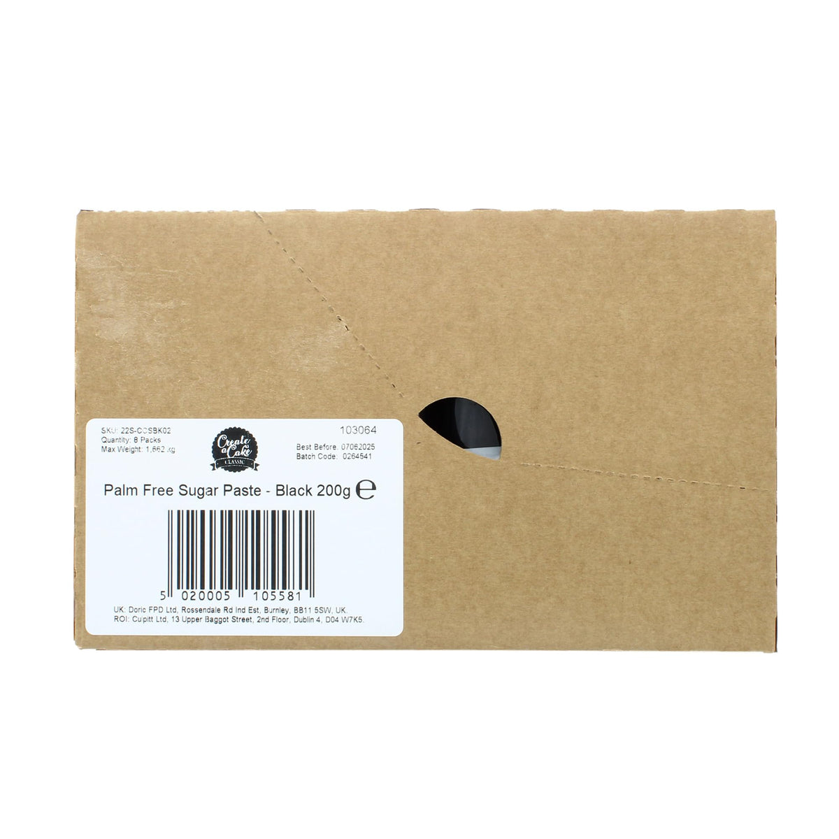 Create A Cake Black Ready To Roll Fondant Icing - 1.6kg Pack | Palm Free Sugar Paste 6