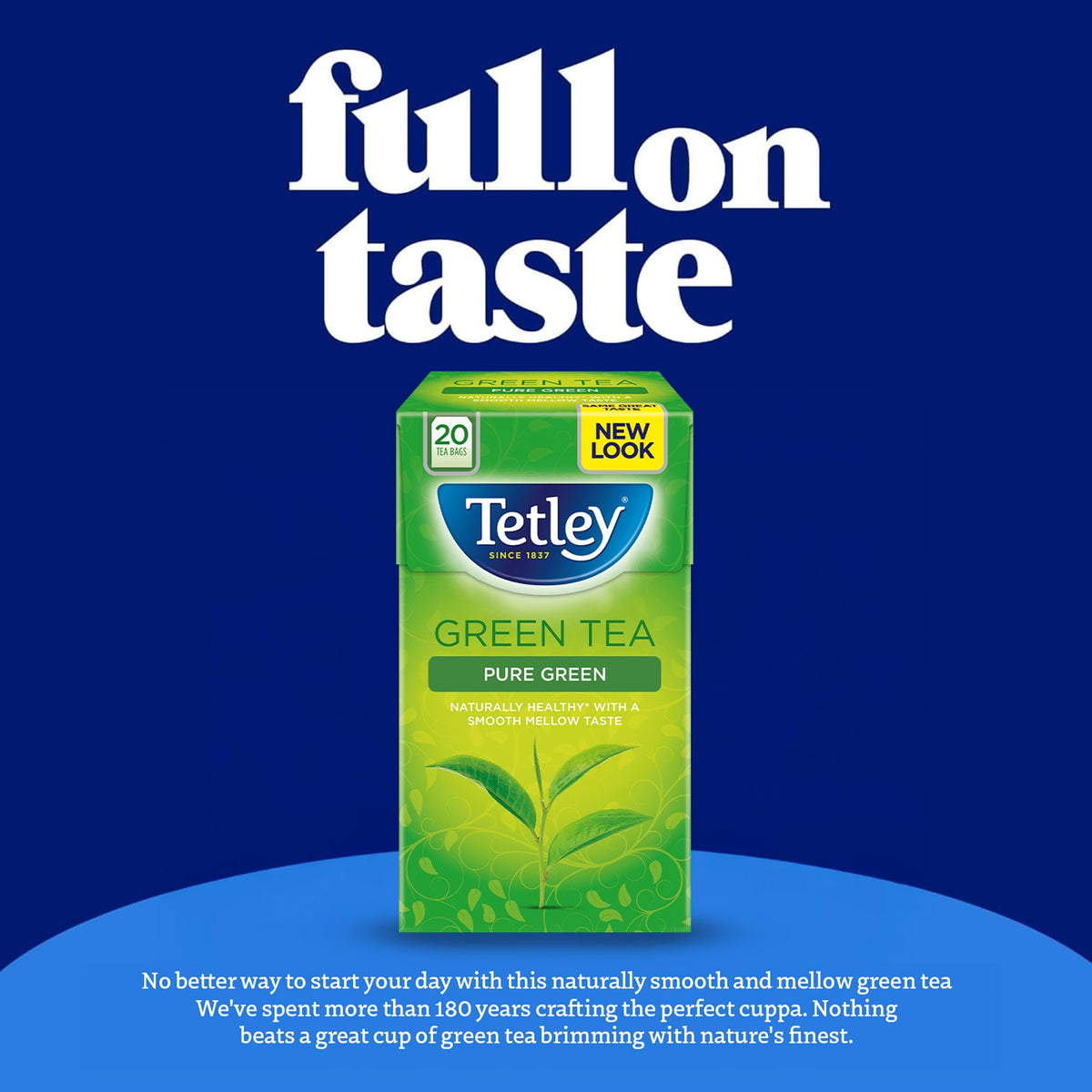 Tetley Pure Green Tea - 20 Tea Bags | 50g | Antioxidant-Rich 6