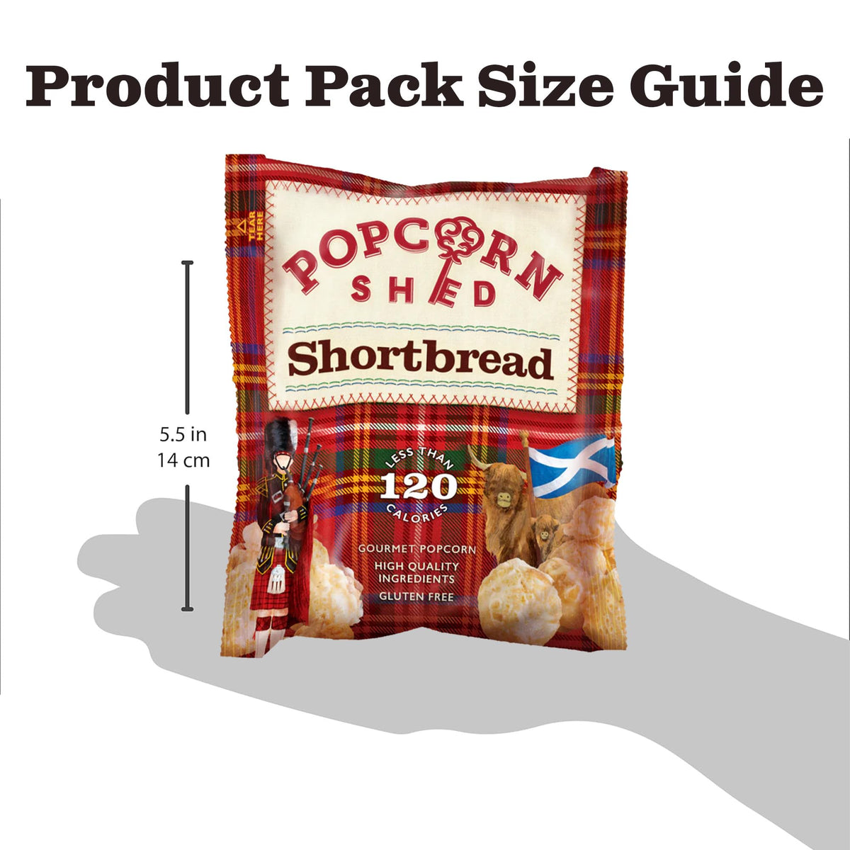 Popcorn Shed Shortbread Caramel Gourmet Popcorn - Gluten Free, 24g 5