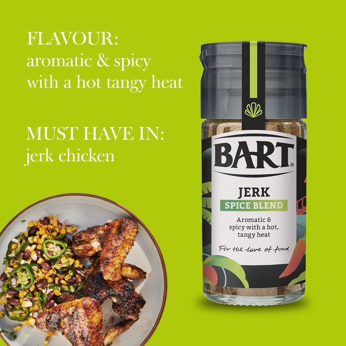 BART Jerk Spice Blend - Pack of 6 x 45g