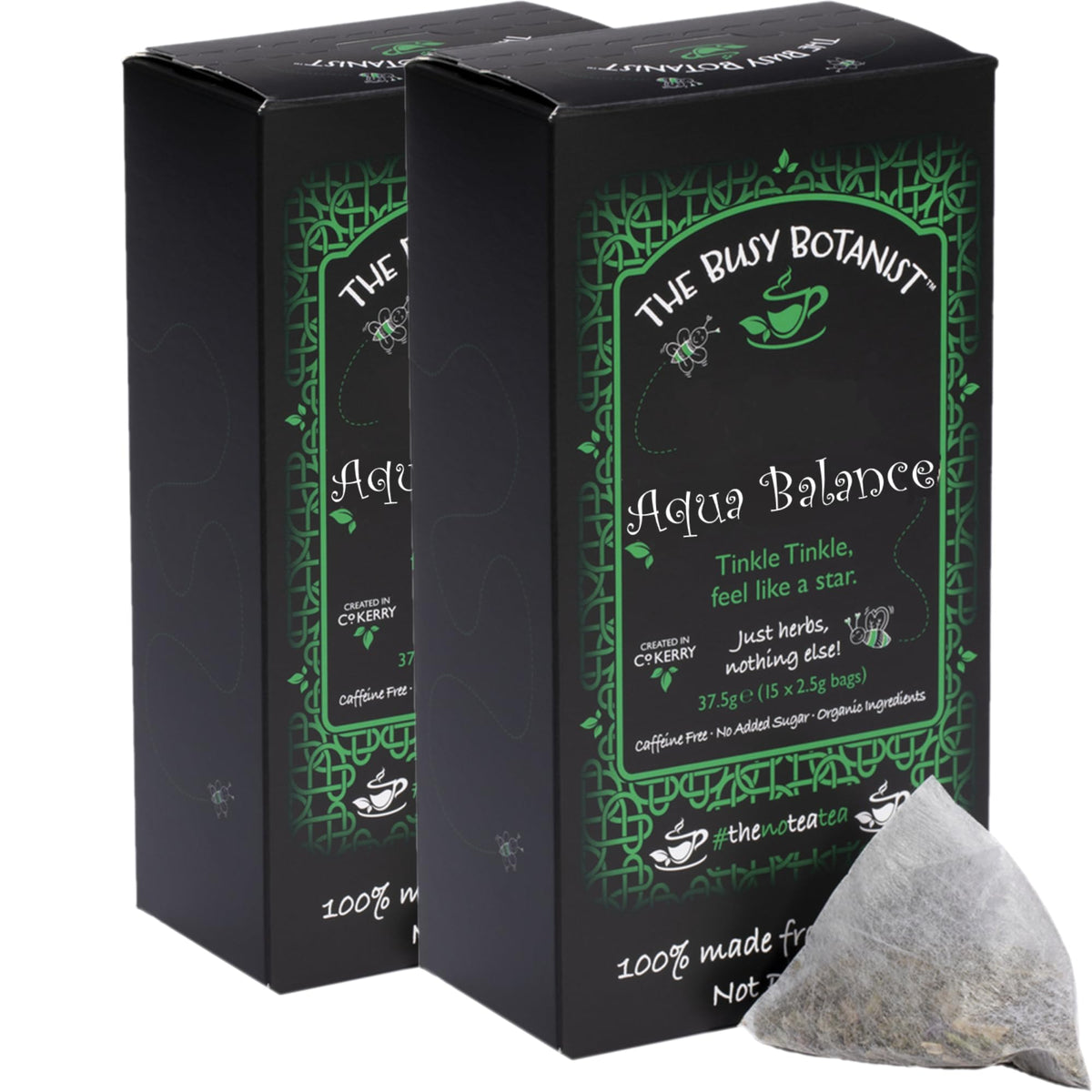 The Busy Botanist Aqua Balance Herbal Tea - Caffeine Free, 30 Count Biodegradable Tea Bags 1
