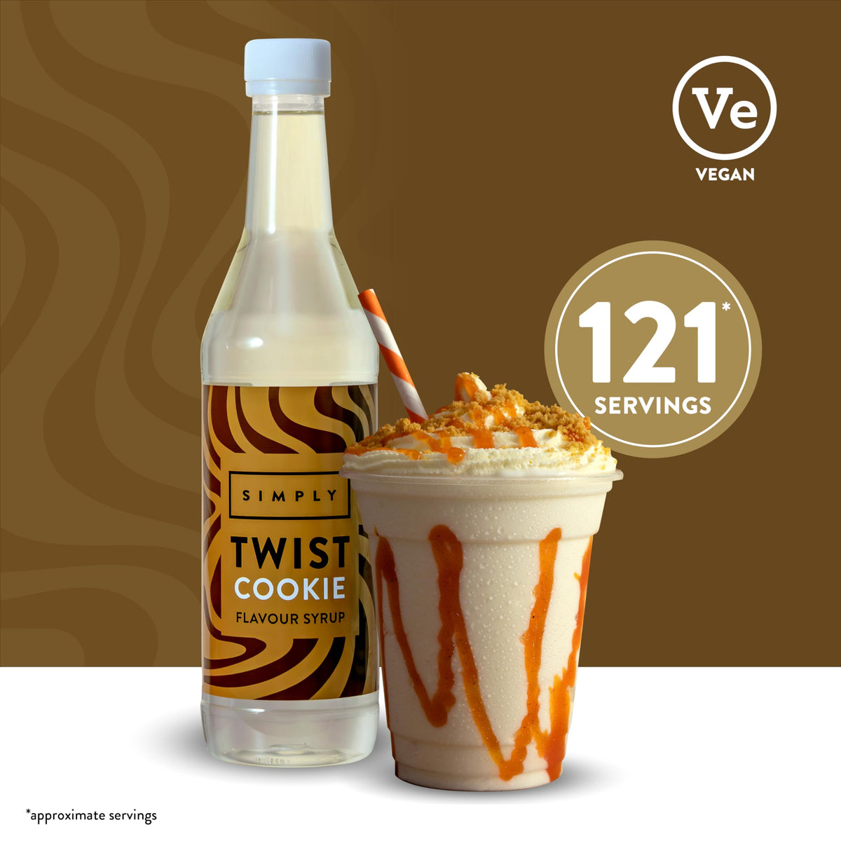 Simply Cookie Flavour Coffee Syrup - 485ml 2