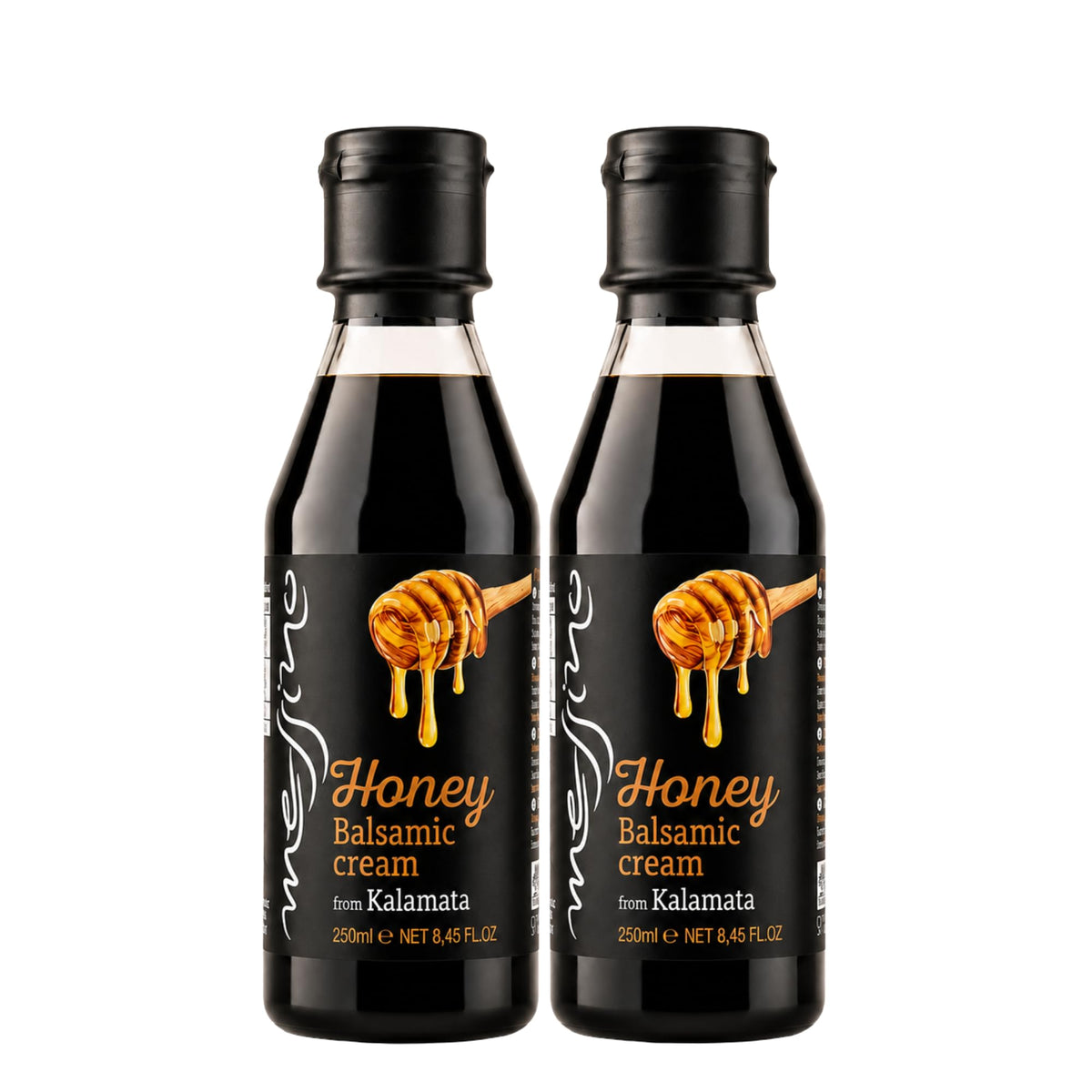 Messino Greek Honey Balsamic Cream - Pack of 2 x 250ml (500ml Total)