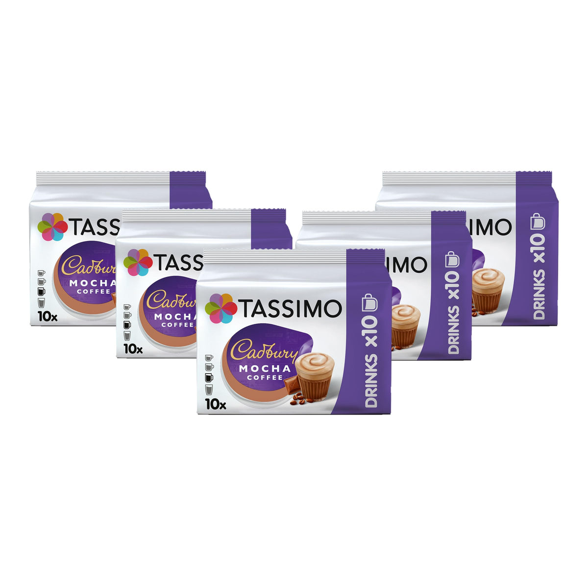 Tassimo Cadbury Mocha Coffee Pods - Pack of 50 Drinks