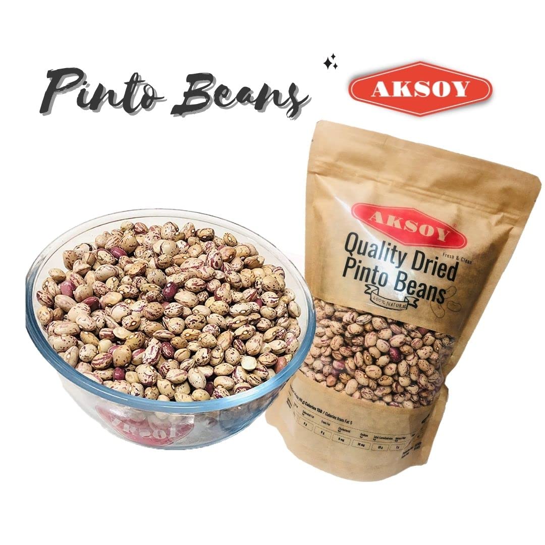 AKSOY Wholefoods Dried Pinto Beans - 1.25kg Bag | Rich in Protein & Fiber 5
