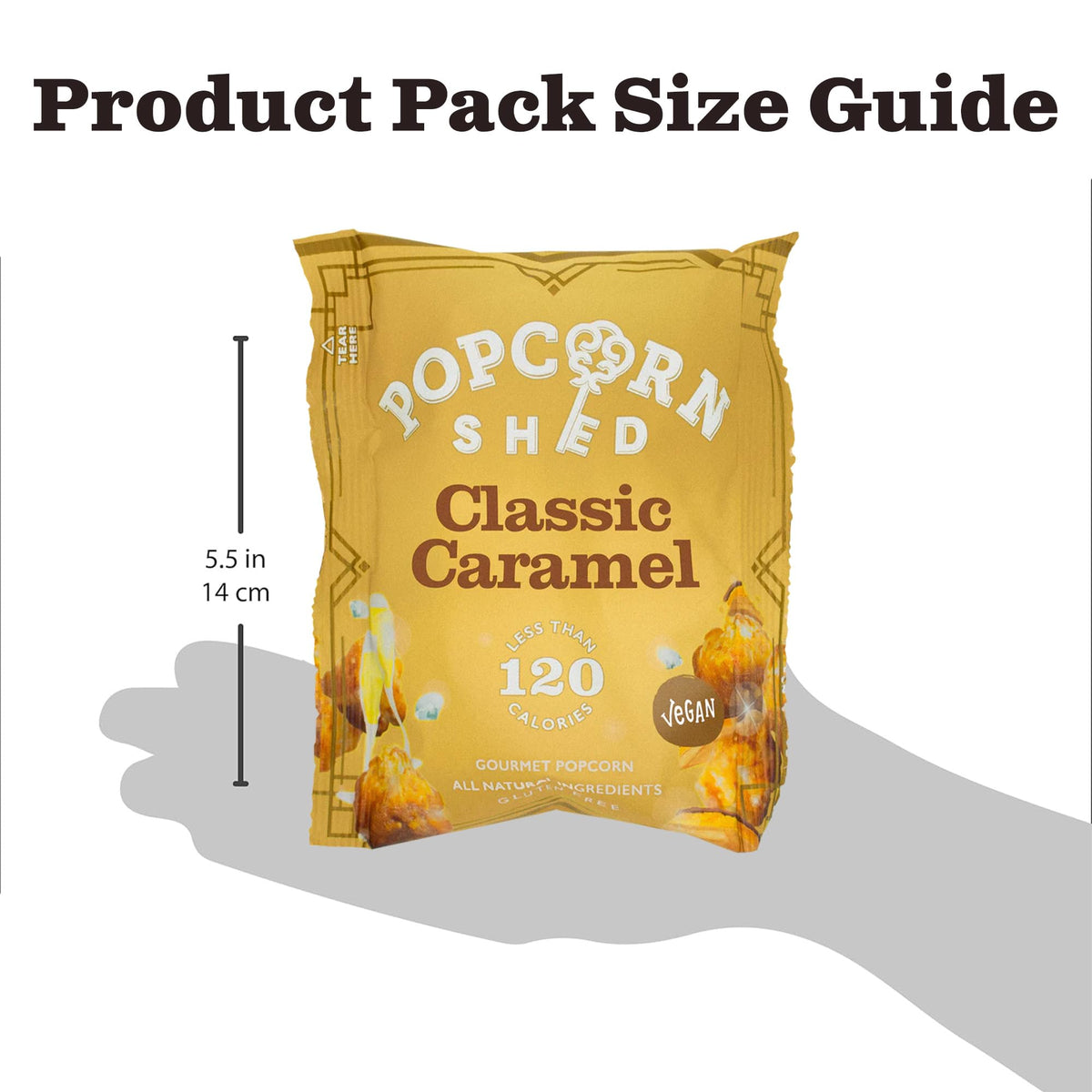 Popcorn Shed Classic Caramel Gourmet Popcorn - Vegan & Gluten-Free | 24g 5