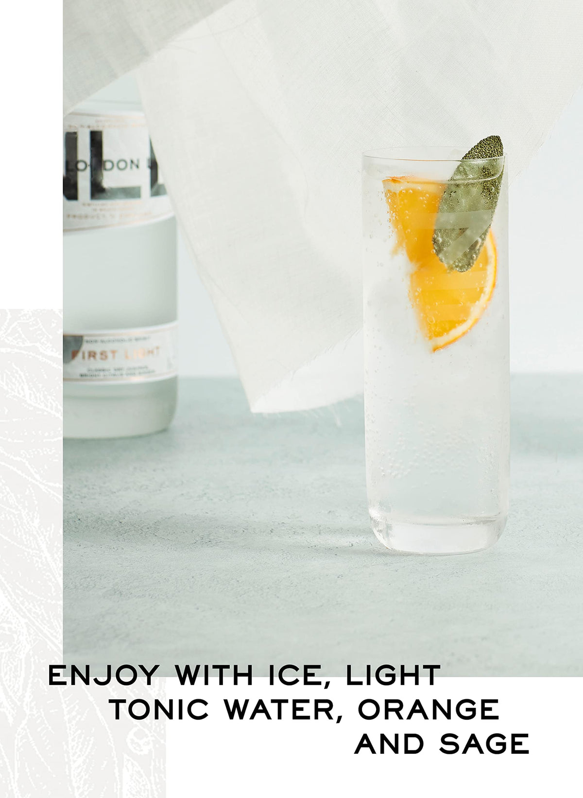 New London Light First Light Alcohol-Free Spirit - 70cl | Juniper, Orange, Sage 6