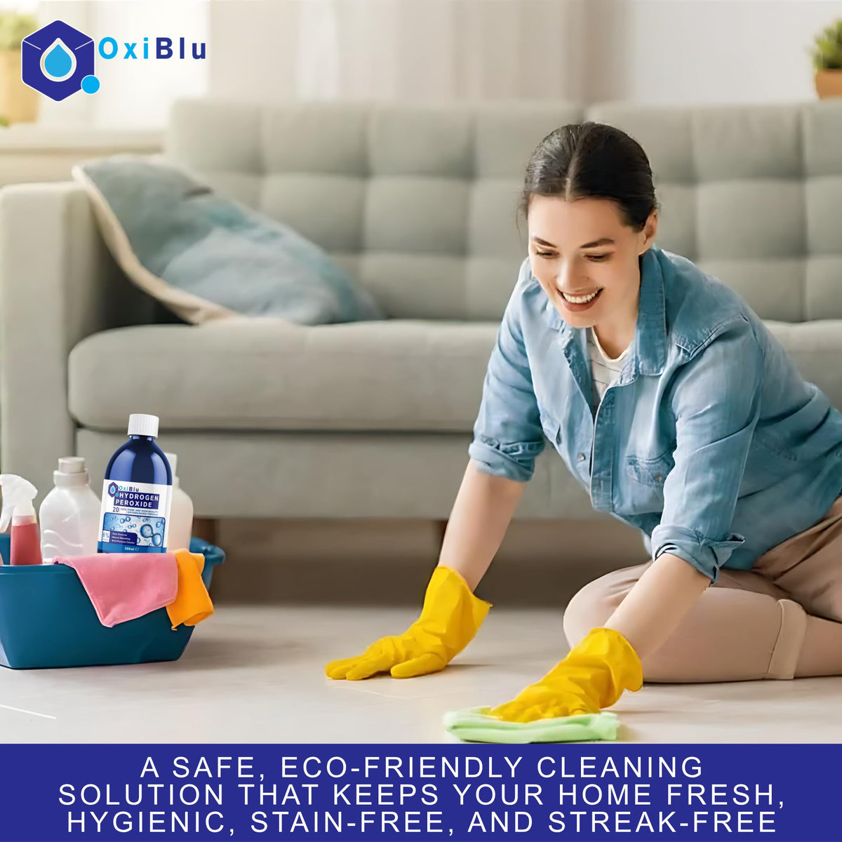 OxiBlu Hydrogen Peroxide 6% - All-Purpose Cleaner, Stain Remover, Natural Bleach | 500ml 4
